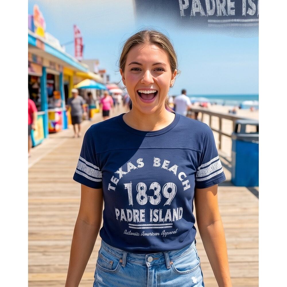 Blue 84 Women's Blue Texas Beach Tee